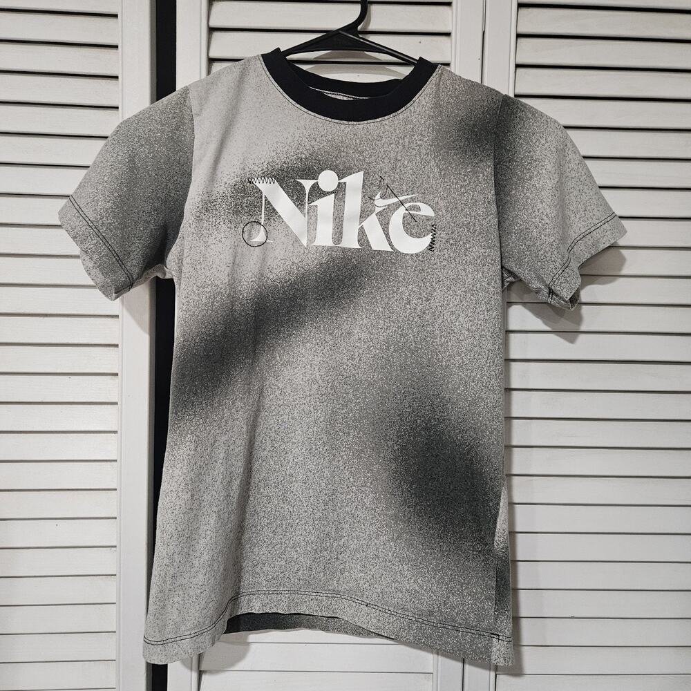 Nike Kids Sportswear Culture of Basketball Printed T-Shirt Gray Black M